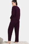 Zivame Cosy Rib Knit Poly Winterwear Set - Pickled Beet — thumbnail 4